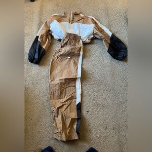 Two piece light nylon sweatsuit